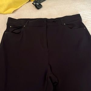 Navy Blue front zipper pants